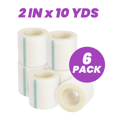 thumbnail image 5 of Transparent Medical Tape, 2" x 10 Yards, Hypoallergenic, Latex Free, & Breathable Surgical Tape for Wound Dressing Care & First Aid, Clear & Porous Plastic, 6 Rolls/Box, 5 of 5