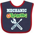 thumbnail image 3 of Inktastic Mechanic in Training Boys or Girls Baby Bib, 3 of 4