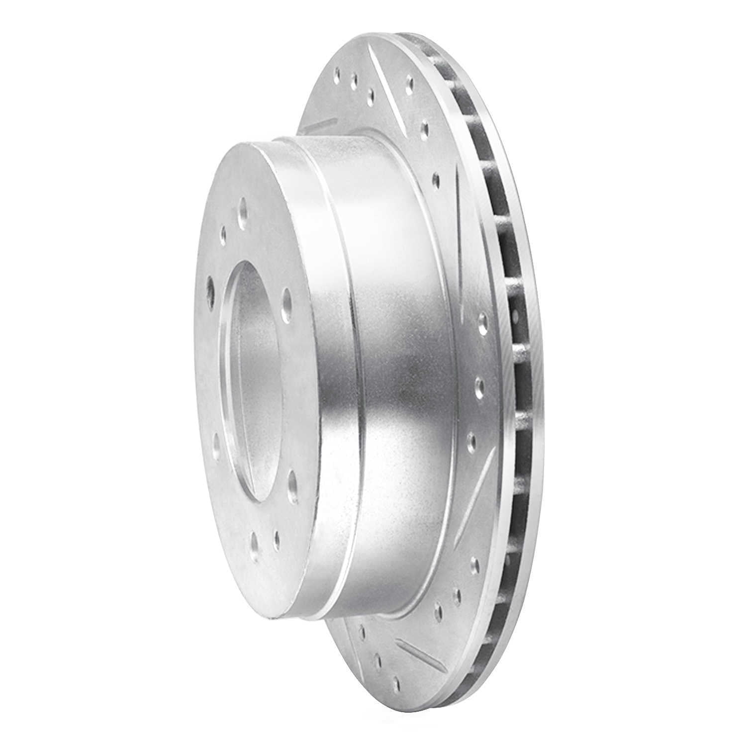 Dynamic Friction Company 631-67083R DFC Brake Rotor - Drilled And Slotted - Silver
