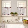 thumbnail image 4 of Kitchen Curtains Set, Red Blue Star 4th of July Kitchen Curtains and Valances Set, Independence Day Fireworks Rustic Rod Pocket Tier Curtains 24 Inch Length for Cafe/Bedroom Windows, 4 of 6