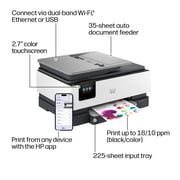 HP OfficeJet 8122 Wireless All-in-One Color Inkjet Printer, Scanner, Copier, 3 Mos Free Instant Ink