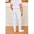 thumbnail image 2 of COOFANDY Men's Casual Pants Cotton Twill Drawstring Elastic Waist Chino Dress Pants Loose Fit All, 2 of 6