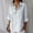 Light Blue plus size button down shirt a1, variant on Women's Plus Size Button Down Shirt Cotton Linen Blend 3/4 Sleeve Collared Blouse Casual Loose Top Party Wear Tunic, Pink 3XL