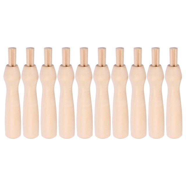 Miangastore 10 Pcs Poignées de Remplacement pour Aiguille en Bois
