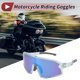 thumbnail image 2 of 1 juego de gafas de motocicleta anti-reflejo de PC Tri-Acetato de Celulosa, gafas de sol para deportes al aire libre para motocross, bicicleta de tierra, ATV, lente azul, marco azul claro y gris, 2 of 6