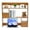 Pine Color, variant on Modern Desktop Storage Organizer Home Office Desktop Bookshelf Holder Computer Rack Desk Organizer for Space Saving (Pine Color)