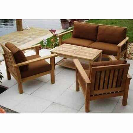 Monterrey 4-Piece Teak Deep Seating Set