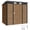 Teak, variant on Outsunny 6 x 4FT Metal Garden Storage Shed with 2 Vents, Grey