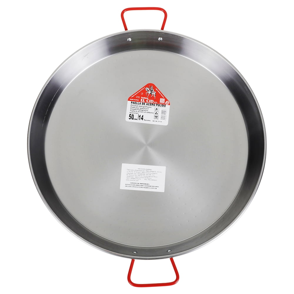 Paellera Hondo Bordonada La Estrella - 50 Cm De Diámetro, 18 Litros Capacidad, Apta Para Todo Tipo De Cocinas