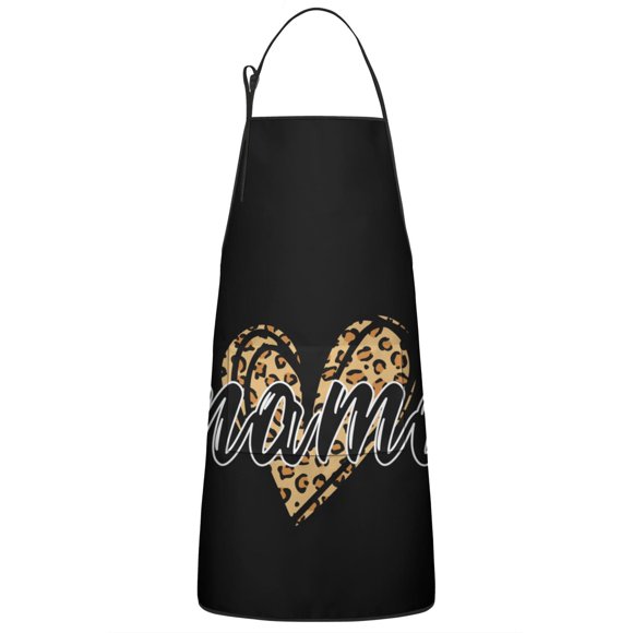 Black Mama Bib Apron with Pocket Chef Aprons Waterproof Bib Aprons for Couple Bride Mrs Mr Cooking Aprons for Kitchen Cool BBQ Grilling