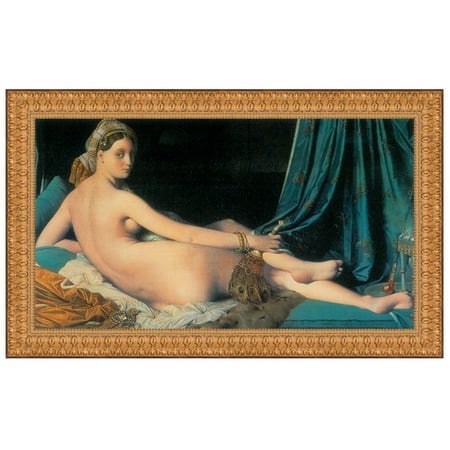 Design Toscano Le Grande Odalisque, 1814 by Jean Auguste Dominique Ingres Framed Painting