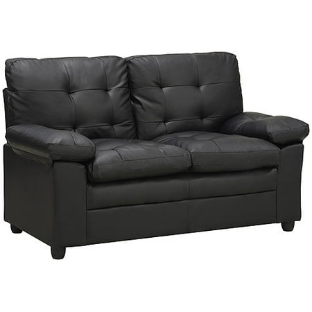 Buchannan Faux Leather Loveseat buchannan faux leather loveseat black brown living room Buchannan Faux Leather Loveseat buchannan faux leather loveseat black brown living room