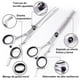 thumbnail image 2 of Kit Tijeras Para Cabello Dara Baby Estilista Barbero Profesional 10pza HOM00014, 2 of 4