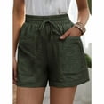 thumbnail image 4 of Running Shorts for Women, Plus Size Shorts for Women,Women's Casual Summer Loose Fit Shorts with Pockets Comfortable Elastic Waist Plus Size Drawstring Design for Everyday Wear, 4 of 4