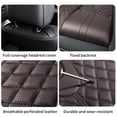 thumbnail image 6 of Fit for JEEP CHEROKEE 2016, Black and Coffee Car Seat Covers, Faux Leather 5 Seats Full Set With Lumbar Support Protect and Upgrade Seats, Airbag-Compatible, 6 of 9