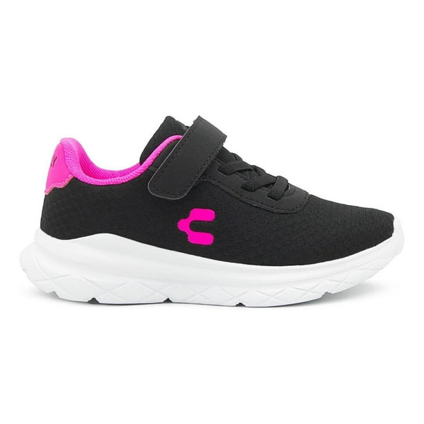 Tenis Charly Kids Niña Deportivo Ligero Velcro Negro 18-21.5 negro 18