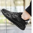 thumbnail image 4 of Mens Sneakers Mesh Sneakers Running Shoes Casual Footwear Slip On Lightweight For Men Daily Sports Wear ,Us Size:7.5, 4 of 9