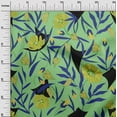 thumbnail image 3 of oneOone Polyester Spandex Light Green Fabric Floral Quilting Supplies Print Sewing Fabric By The Yard 56 Inch Wide, 3 of 6