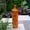 Orange, variant on Dotty Ceramic Bottle Vase Decorative Flower Vase for Home Décor, Modern Dotted Design, Tabletop & Shelf Display -Orange