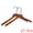 Black, variant on Unique Bargains 2Pcs Wood 360-Degree Space Saving Clothes Hangers Retro