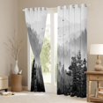 thumbnail image 3 of Homewish Pine Tree Black Out Curtains,Tropical Botanical Curtains Pack of 2 (42x63 Each),Rustic Farmhouse Cabin Bedroom Curtains For Men Women,Microfiber Bedroom Decor, 3 of 6