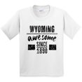 thumbnail image 3 of Inktastic Wyoming Awesome Since 1890 Youth T-Shirt, 3 of 5
