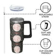 thumbnail image 3 of 30oz Xmas Tumbler with Handle and Straw, Red Christmas Ornaments Stainless Steel Insulated Cup Holiday Gift, 3 of 5