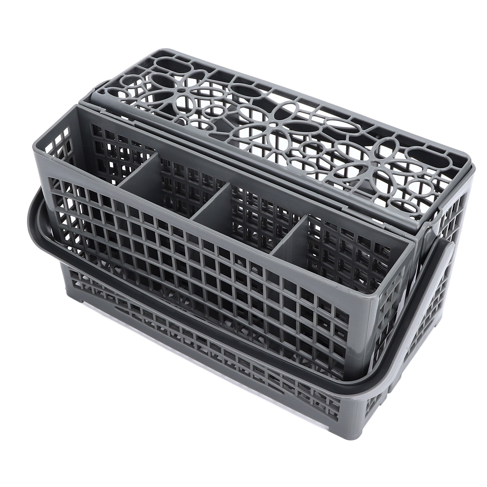 LAZIOEGR Universal Dishwasher Silverware Basket Utensil Cutlery Holder Replacement Storage Rack for Knives Forks and Spoons 9.1 inches / 23.1 cm Length Gray Kitchen Appliance Accessory