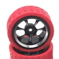 thumbnail image 6 of RC Wheel Rims and Tires RC Car Tires for WPL C14 C24 C34 C44 B14 B16 B24 6 1/16 RC Car Update Accessories , Red, 6 of 6