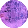 thumbnail image 1 of Ahgly Company Indoor Round Oriental Purple Industrial Area Rugs, 6' Round, 1 of 4