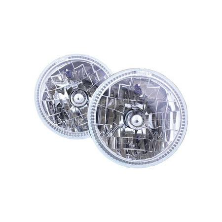 Defender Led - LAND ROVER DEFENDER LED HALO LIGHT SET (PAIR) CRYSTAL H4 7