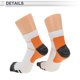 thumbnail image 4 of Calcetines de ciclismo Unique Bargains Anti-fricción Absorción de impactos Calcetines de bicicleta al aire libre Naranja Blanco Tamaño M Neutro y Universal 1 par a juego, 4 of 6