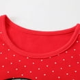 thumbnail image 7 of HILEELANG Toddler Girl Christmas Dress Red Dot Santa Claus Long Sleeve Cotton Casual Tunic Shirt Jersey Play Dresses 4T, 7 of 7