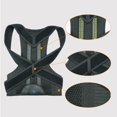 thumbnail image 4 of Corrector de postura para mujeres y hombres Soporte de espalda Endereza el hombro Entrenador de soporte vertical para corrección corporal y alivio del dolor de cuello, XXL JAMW Sencillez, 4 of 5
