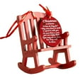thumbnail image 2 of Vnanda Christmas in Heaven Memorial Ornament Mini Wooden Rocking Chair with Meaningful Tag Sign Christmas Tree Hanging Pendant Winter Holiday Commemorate Xmas Home, 2 of 8