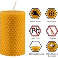 thumbnail image 6 of Upper Midland Products Beeswax Candles Bulk Pillar Candle Sticks 100% Natural Beeswax Unscented Candles, 9 pcs, 6 of 7