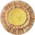 thumbnail image 1 of Decoraciones colgantes nórdicas tejidas a mano con forma de luna y sol, adorno de tejido de algodón para habitación de niños, decoración para colgar en la pared en B, 1 of 5
