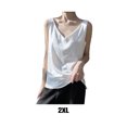 thumbnail image 3 of Camiseta sin mangas Minnieouse transpirable y cómoda Halter Top mujer Blanco XXL, 3 of 6