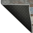 thumbnail image 5 of Addison Rugs Mayfield Premium Machine Washable Transitional Stripes Chocolate Round Rug, 8' X 8' Machine Washable Transitional Stripes Chocolate Oversized Sherpa Throw Blanket, 5 of 6