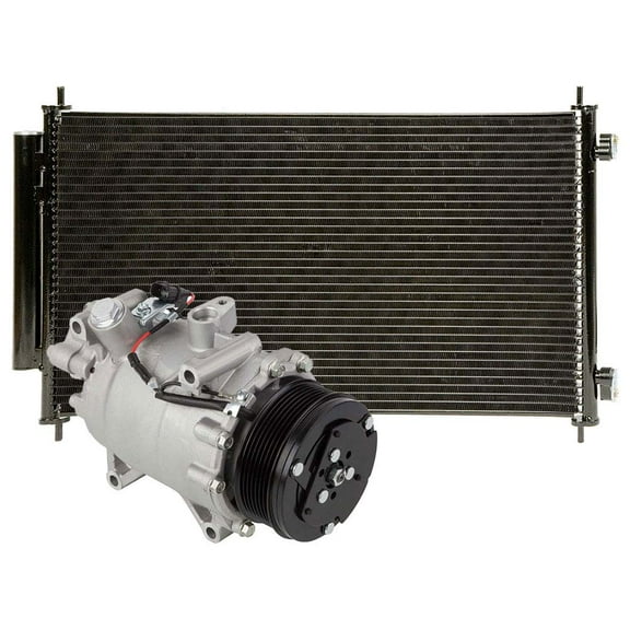 AC Compressor w/ A/C Condenser & Drier For Honda CR-V CRV 2007 2008 2009 2010 2011 - BuyAutoParts