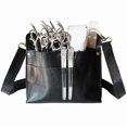 thumbnail image 1 of Barber Scissors Bag Hairstylist Waist Bag 7-Slot Scissor Holder Bag PU Leather Tool Bag for Scissor Hair Clips Combs Clippers Spray Bottle, 1 of 5