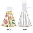 thumbnail image 3 of Yayeee Kitchen Hanging Hand Towels Set of 2 with Loop Bathroom Absorbent Tie Towel, Candy Orange, 3 of 7