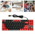 thumbnail image 1 of 87 Keys Blue Switch RGB Backlit Mechanical Keyboard with Ergonomic Design, Quick Response, Waterproof Design for Laptop Desktop PC, 1 of 8