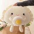 thumbnail image 4 of Cute Dumpling Plush Pillow Funny Food Soup Dumplings Plushie Kawaii Stuffed Aniamls Toys Hugging Gifts for Kids White 5.12inch/13.78inch, 4 of 7