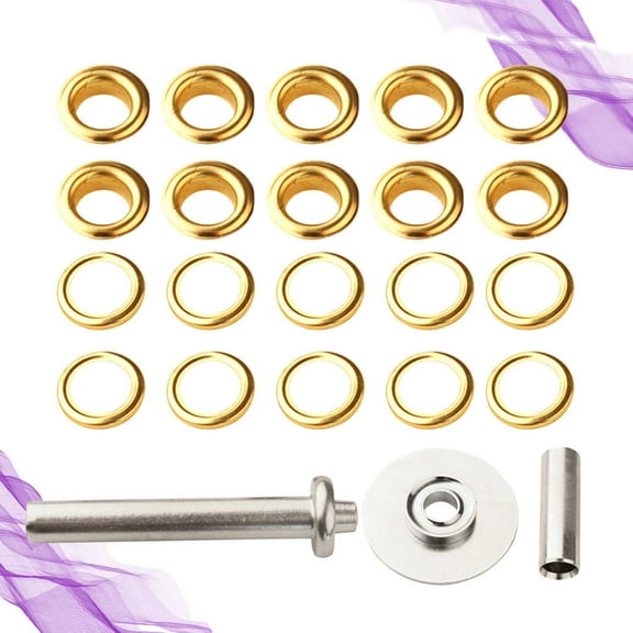 MLINS Tent Repair Kit with 103pcs Iron Grommets DIY Punch Tool Set for Tarpaulin Awning 1/2 Inch