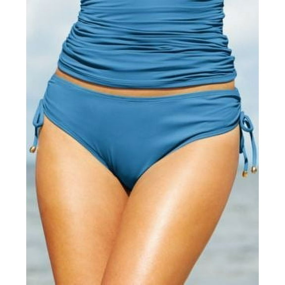 Anne Cole SKY BLUE Side-Tie Swim Brief Bottom, US X-Small