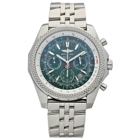 Breitling A25362 Bentley Green Dial 48mm Chrono Steel Automatic Men's Watch