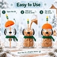 thumbnail image 3 of 2Pack Cartoon Dog‑Shaped Snoo.py Glass Cold Cup Tumbler With Straw, 20oz Removable Knit Hat & Scarf, Cute Novelty Glass Cup for Iced Coffee & Cold Drinks, 3 of 9
