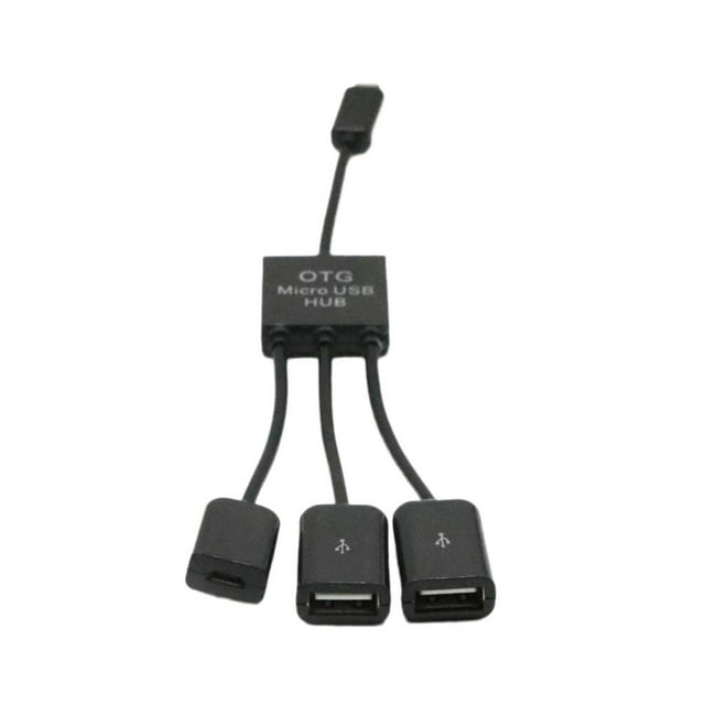 Cable OTG 3 en 1 para Android Micro USB OTG Hub Adaptador para Android Smartphones PC Magideal Cable OTG 3 en 1 para Android