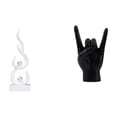 thumbnail image 1 of Escultura Moderna De Resina Con Gesto De Llama, Estatua Creativa De Dedo De Fuego, Adorno Para Oficina, Patio, Estantería, Apartamento, Dormitorio, Decoración, Regalo, 1 of 8